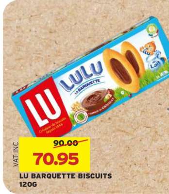 LU BARQUETTE BISCUITS 120G