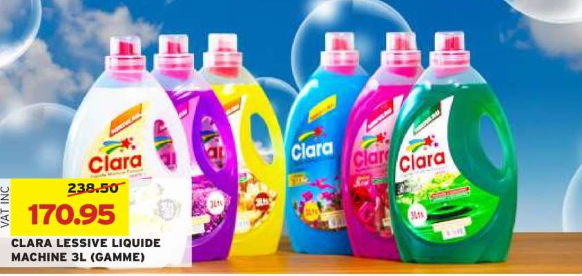 CLARA LESSIVE LIQUIDE MACHINE 3L (GAMME)