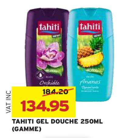 TAHITI GEL DOUCHE 250ML (GAMME)