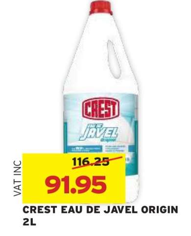 CREST EAU DE JAVEL ORIGIN 2L