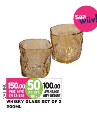 WHISKY GLASS SET OF 2