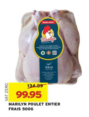 MARILYN POULET ENTIER FRAIS 500G