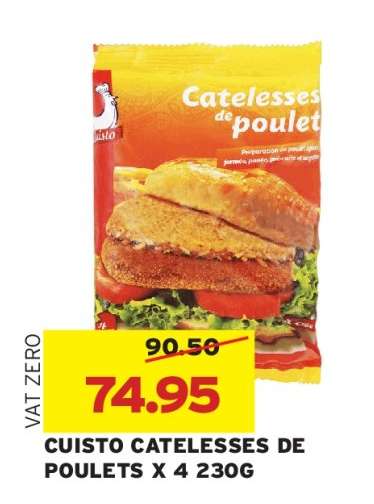 CUISTO CATELESSES DE POULETS X 4 230G