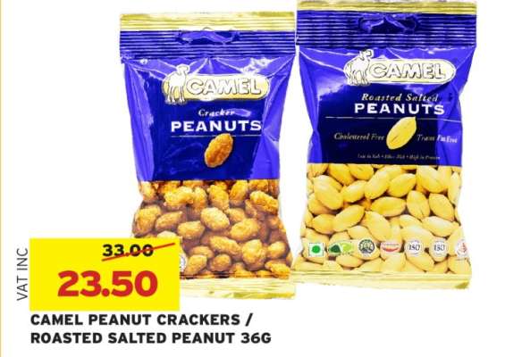 CAMEL PEANUT CRACKERS / ROASTED SALTED PEANUT 36G