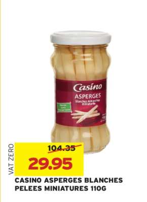 CASINO ASPERGES BLANCHES PELEES MINIATURES 110G