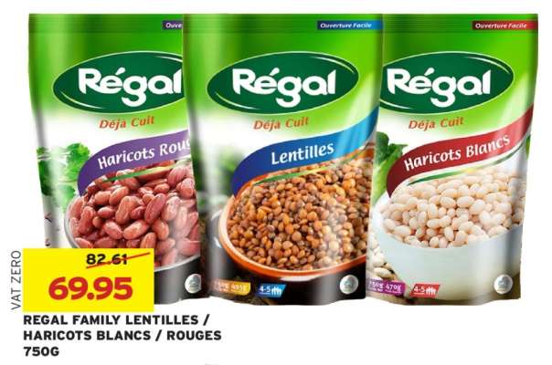 REGAL FAMILY LENTILLES / HARICOTS BLANCS / ROUGES