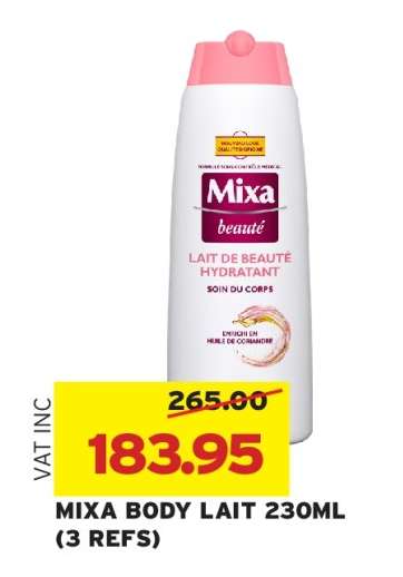 MIXA BODY LAIT 230ML (3 REFS)