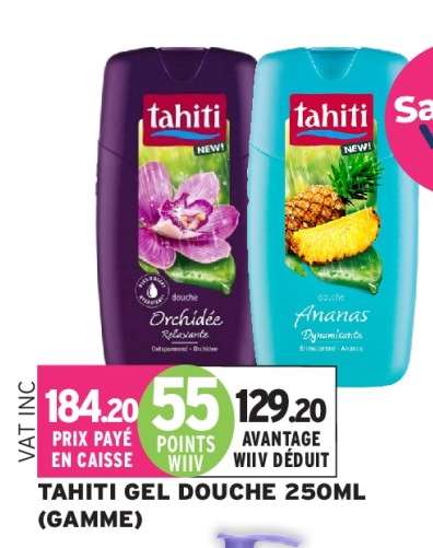 TAHITI GEL DOUCHE 250ML (GAMME)