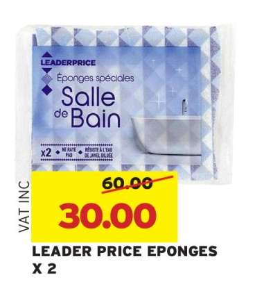 LEADER PRICE EPONGES X 2
