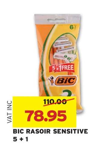 BIC RASOIR SENSITIVE 5 + 1