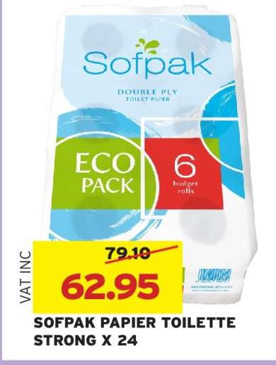 SOFPAK PAPIER TOILETTE STRONG X 24