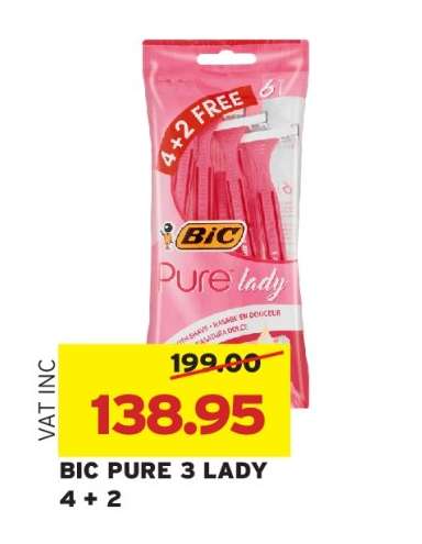 BIC PURE 3 LADY 4 + 2