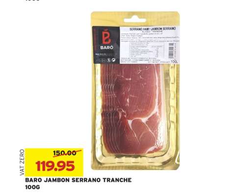 BARO JAMBON SERRANO TRANCHE