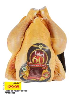 LABEL 60 POULET ENTIER
