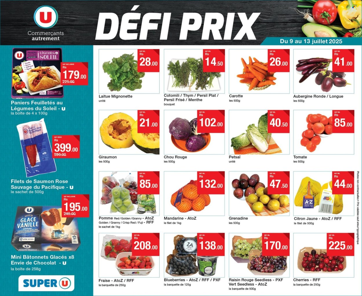 Catalogue Super U - 09/07/2025 - 13/07/2025. Page 1