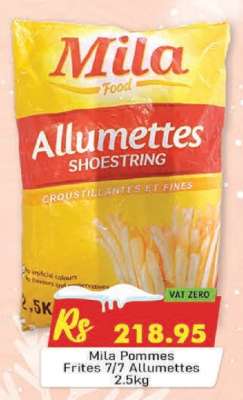 Mila Pommes Frites 7/7 Allumettes