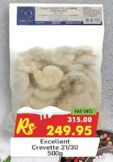 Excellent Crevette 21/30 500g