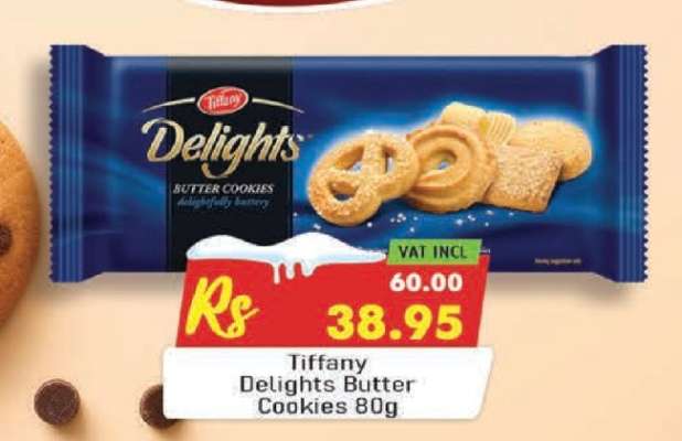 Tiffany Delights Butter Cookies 80g