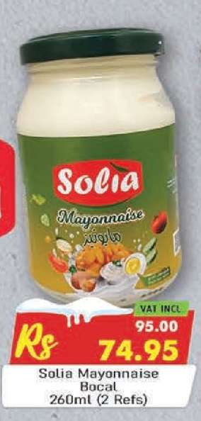 Solia Mayonnaise Bocal