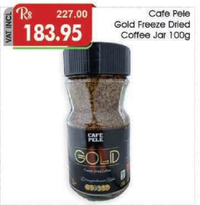 Cafe Pele Gold Freeze Dried Coffee Jar 100g