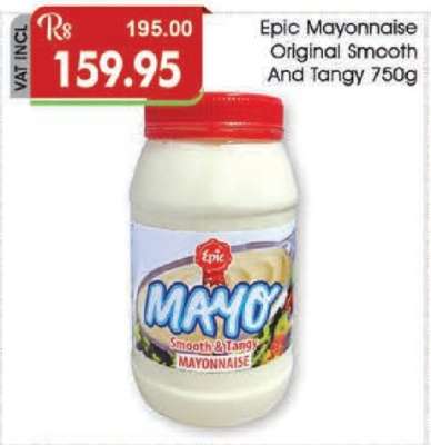 Epic Mayonnaise Original Smooth and Tangy 750g