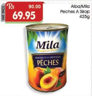 Alba/Mila Peches A Sirop 425g