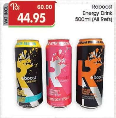 Reboost Energy Drink 500ml (All Refs)