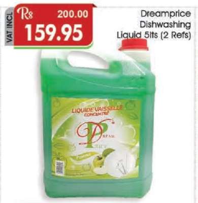 Dreamprice Dishwashing Liquid 5lts (2 Refs)