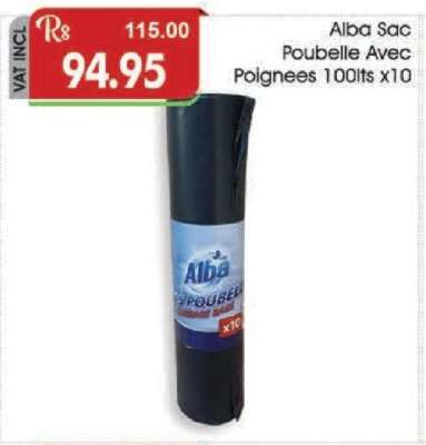 Alba Sac Poubelle avec Poignees 100Lts x10