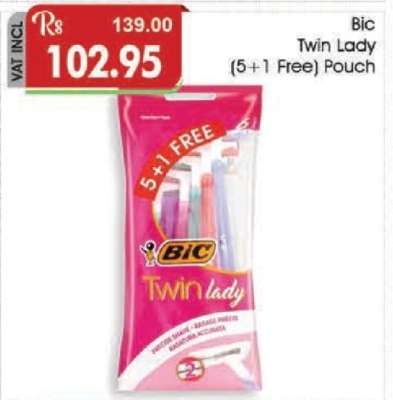 Bic Twin Lady (5+1 Free) Pouch