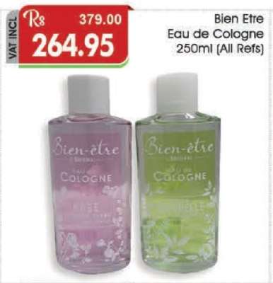 Bien Etre Eau de Cologne 250ml (All Refs)
