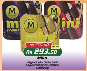 Magnum Mini Double 55ml X6 (Gold Billionaire/ Sunlover/ Framboise)