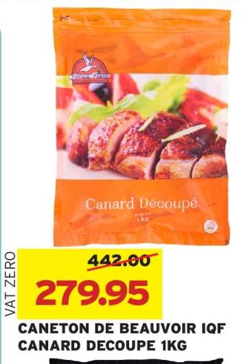 CANETON DE BEAUVOIR IQF CANARD DECOUPE 1KG