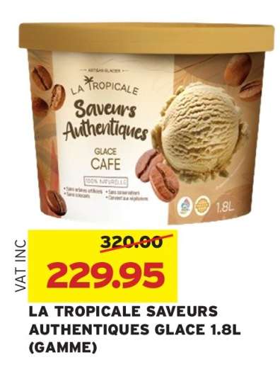 LA TROPICALE SAVEURS AUTHENTIQUES GLACE 1.8L (GAMME)