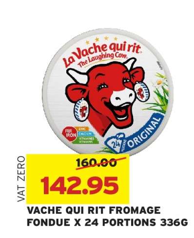 VACHE QUI RIT FROMAGE FONDUE X 24 PORTIONS 336G