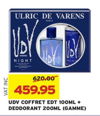 UDV COFFRET EDT 100ML + DEODORANT 200ML (GAMME)