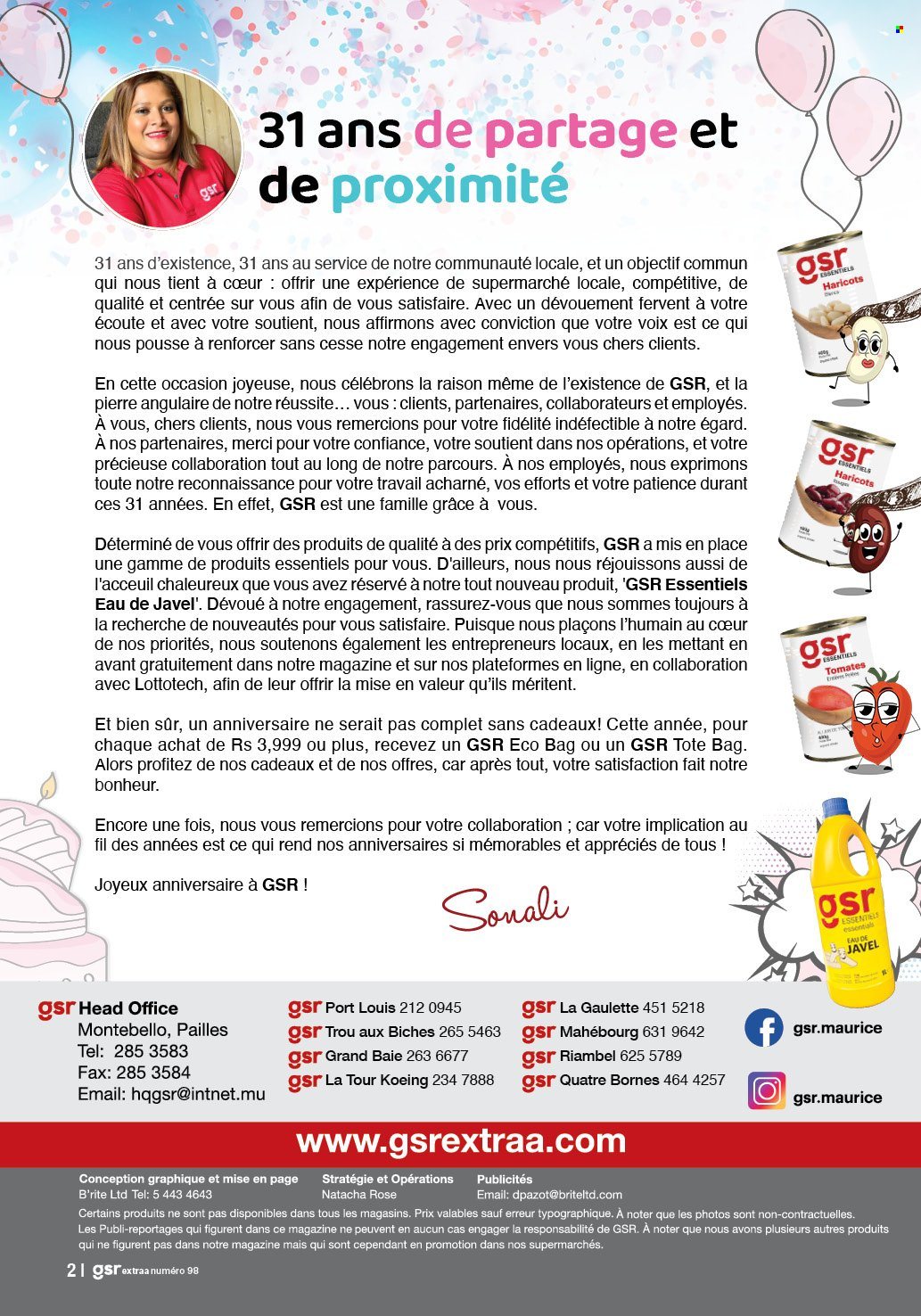 Catalogue GSR - 22/08/2025 - 17/09/2025. Page 2