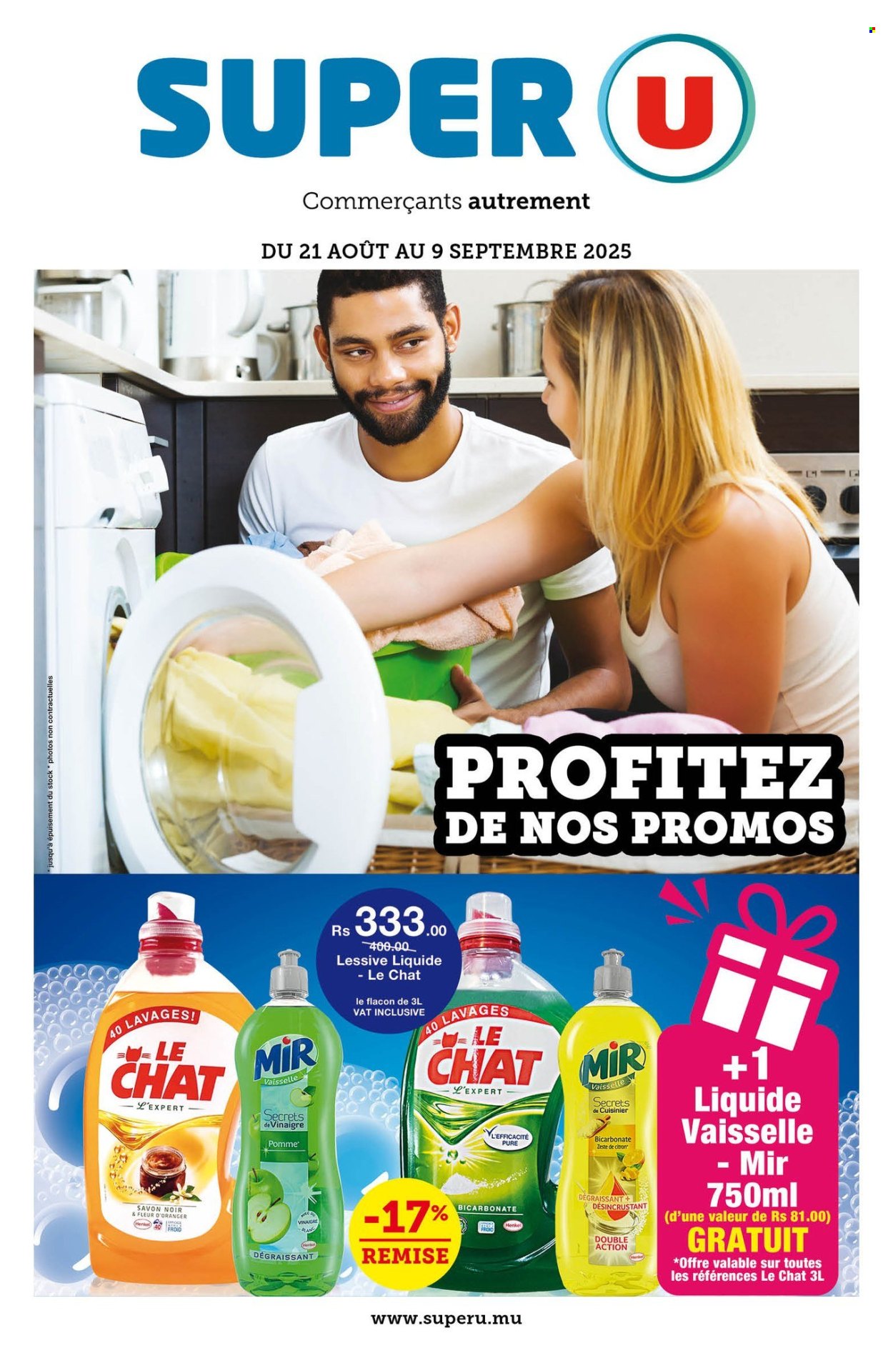 Catalogue Super U - 21/08/2025 - 09/09/2025. Page 1