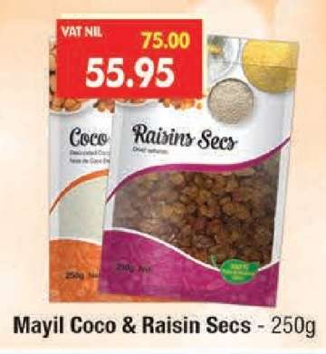 Mayil Coco & Raisin Secs - 250g