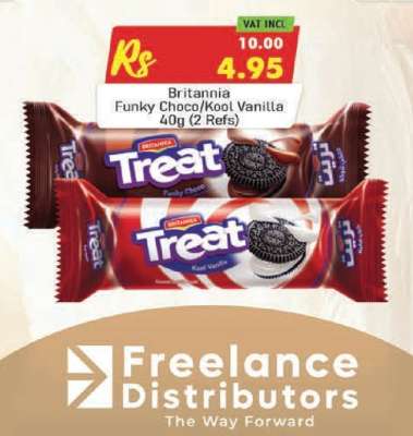 Britannia Funky Choco/Kool Vanilla 40g (2 Refs)