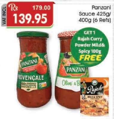 Panzani Sauce 425g/400g (6 Refs)