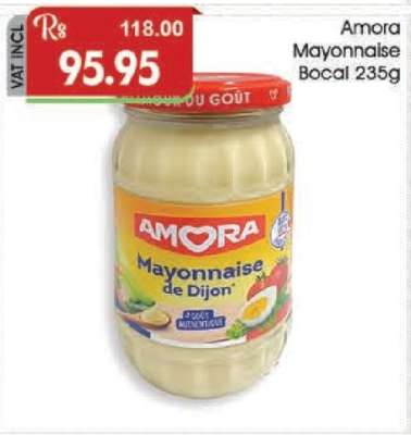 AMORA MAYONNAISE BOCAL 235G