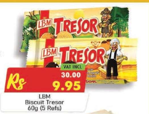 LBM Biscuit Tresor 60g (5 Refs)