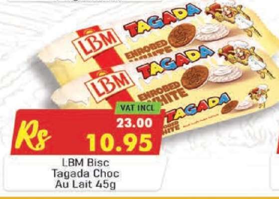 LBM Bisc Tagada Choc Au Lait 45g