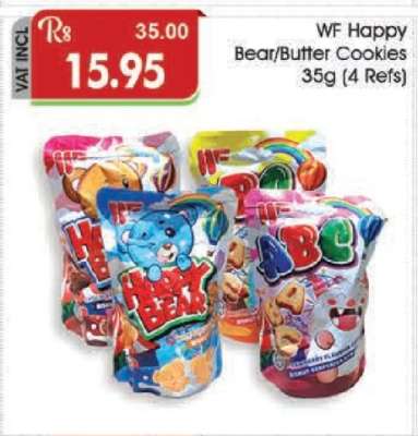 WF Happy Bear/Butter Cookies 35g (4 Refs)
