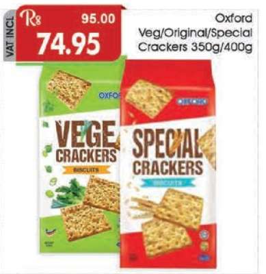 Oxford Veg/Original/Special Crackers 350g/400g