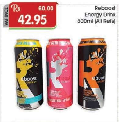 Reboost Energy Drink 500ml (All Refs)