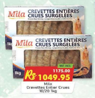 Mila Crevettes Entier Crues