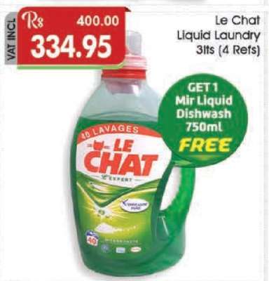 Le Chat Liquid Laundry 3lts (4 Refs)
