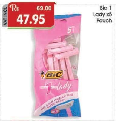 Bic 1 Lady x5 Pouch